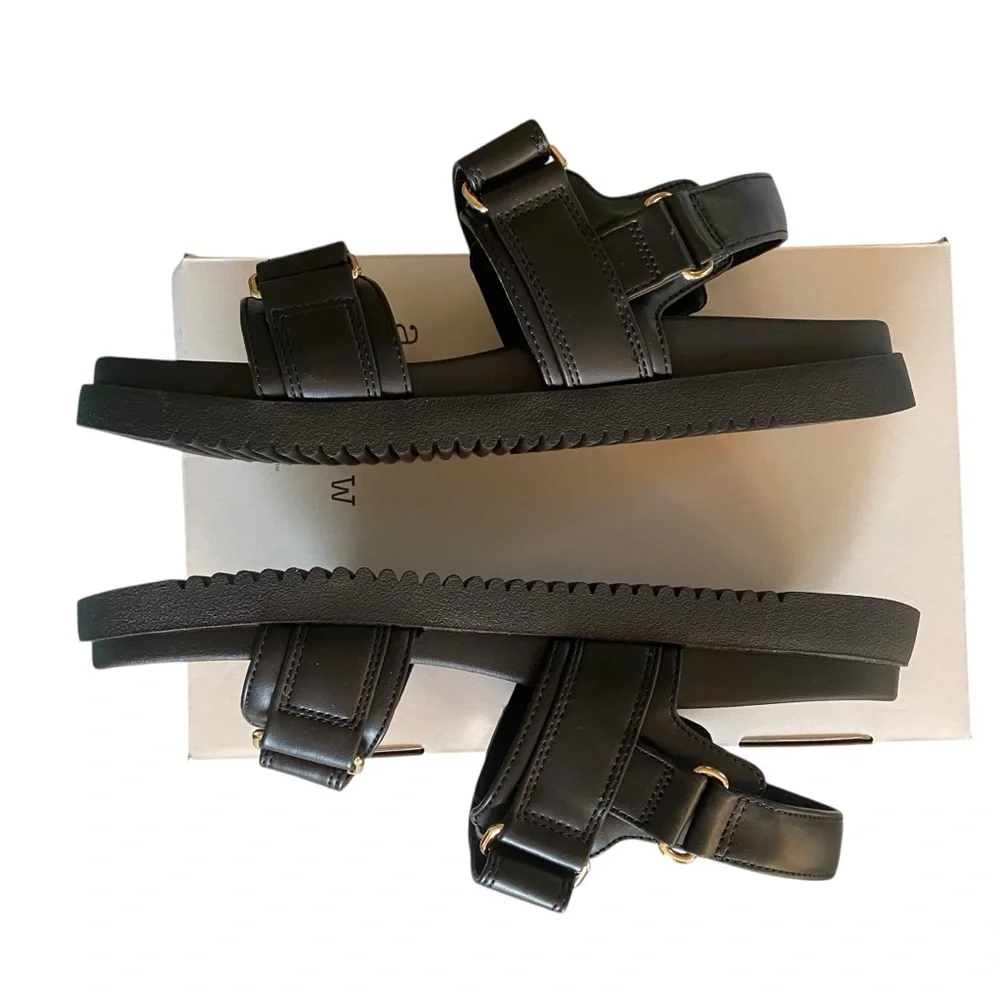 A New Day Black Jonie Sandals with Arch Support | New in Box | 8.5